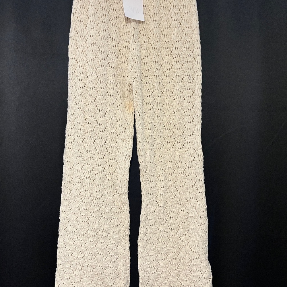 Zara Beige Knit Pants